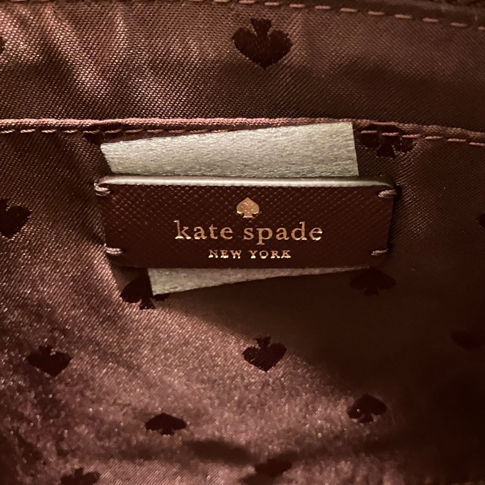 ✨ PRISTINE ✨ Kate Spade Burgundy & Glitter Crossbody - Picture 4 of 8